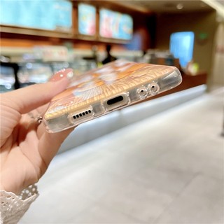 Ốp Điện Thoại Silicon Mềm Họa Tiết Hoa Ánh Xanh Cho Samsung Galaxy Z Flip 4 Z Flip 3 Z Flip 4 3