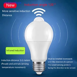 Bóng Đèn LED E27 PIR 5W 9W 15W Có Cảm Biến Chuyển Động Tiện Dụng