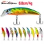 1 Mồi Câu Cá Giả 2 Lưỡi Câu 6.8cm / 4g Mắt 3D