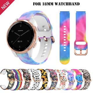 Dây Đeo Đồng Hồ Bằng Silicone 18mm Cho Garmin Vivoactive 3S 4S Venu 2S / Active S / Garmin Rey
