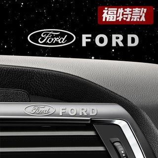 Miếng Dán Kim Loại In Logo 3D Sáng Tạo Trang Trí Nội Thất Xe Hơi Ford Fiesta Ranger T6 / T7 / T8 Focus Territory Everest Ecosport Ka Focus