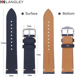 PANERAI Dây Đeo Đồng Hồ Bằng Da 18mm 20mm 21mm 22mm 23mm 24mm Phong Cách Vintage Cho Huawei