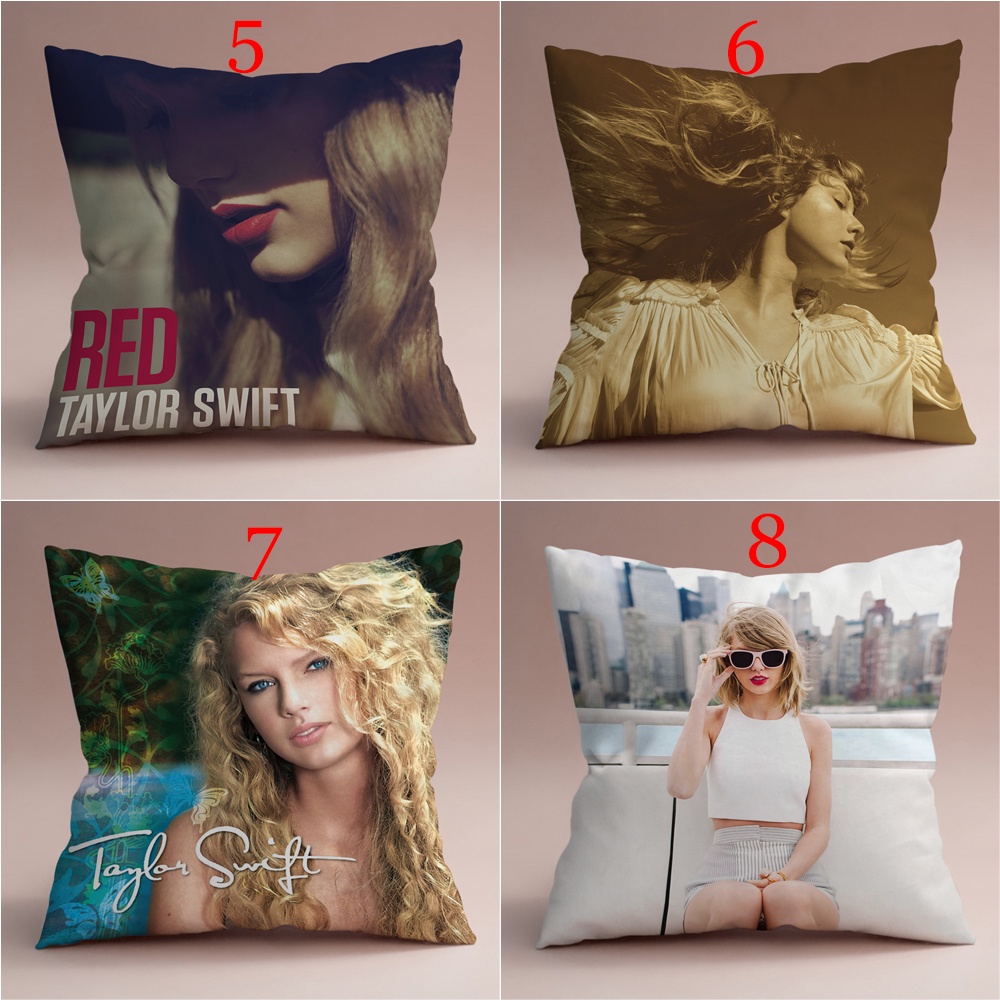 Vỏ Gối Đơn In Hình Album Taylor Swift Trang Trí Nội Thất