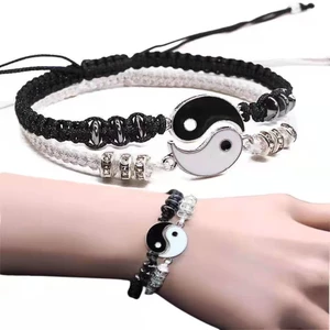 Vòng Tay Âm Dương 2 Lớp Tùy Chỉnh Thời Trang Cho Bạn Trai / Bạn Gái