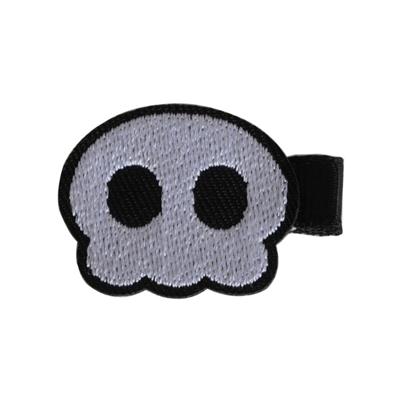 YOI Halloween Đảng Chữ Thập Đầu Lâu Kẹp Tóc Nữ Phong Cách Punk Quyến Rũ Kẹp Tóc Thẩm Mỹ Goth Phong Cách Phụ Kiện Tóc
