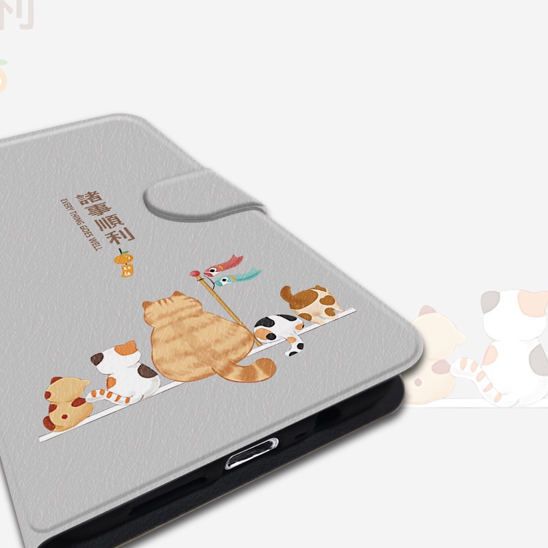 Bao Da Điện Thoại Nắp Lật Hít Nam Châm Hình Hoạt Hình Cho iPhone 7 / 8 Plus XR XS 11 Pro Max i8 SE3 Apple