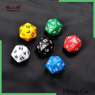 Bộ 6 Xí Ngầu 20 Mặt D20 Dùng Chơi Game RPG 1 #