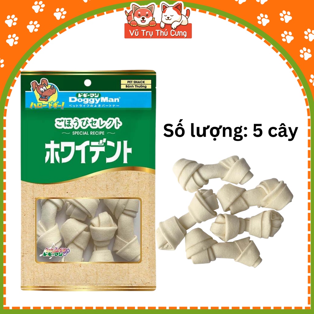 Xương Da Bò Tự Nhiên Cho Chó Bổ Sung Canxi DoggyMan ( 5 Nơ nhỏ )