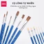 Bộ 4/6 cây cọ vẽ chuyên nghiệp Deli - Được làm từ sợi lông động vật mềm mại, nhiều sự lựa chọn