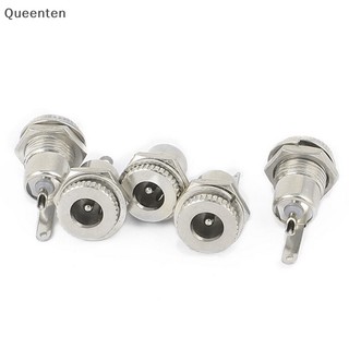 Queenten 5 Chiếc 5.5 mm x 2.1 mm Jack Cắm Điện Ổ Cắm Bảng Điều Khiển Nữ Gắn Kết Nối -099 QT