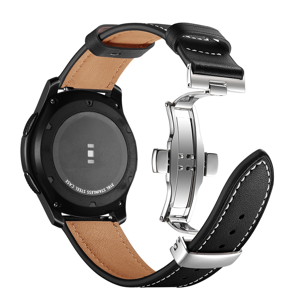 Dây Đeo Bằng Da Thật 18mm 20mm 22mm Cho Galaxy Watch Pro Gear GT