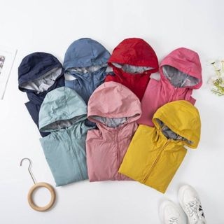 Áo Khoác Gió Cho Bé Nhiều Màu Siêu Xinh Lót Cotton Mềm Mịn Tay Bo Chun Chống Nắng, Chắn Gió