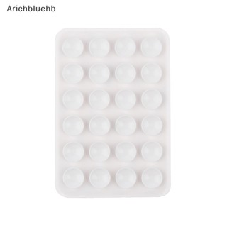 <arichbluehb> 5 miếng đệm hút silicon hai mặt cho điện thoại di động vật cố định cốc hút có lưng keo dán cao su silicone tấm hút để cố định bán