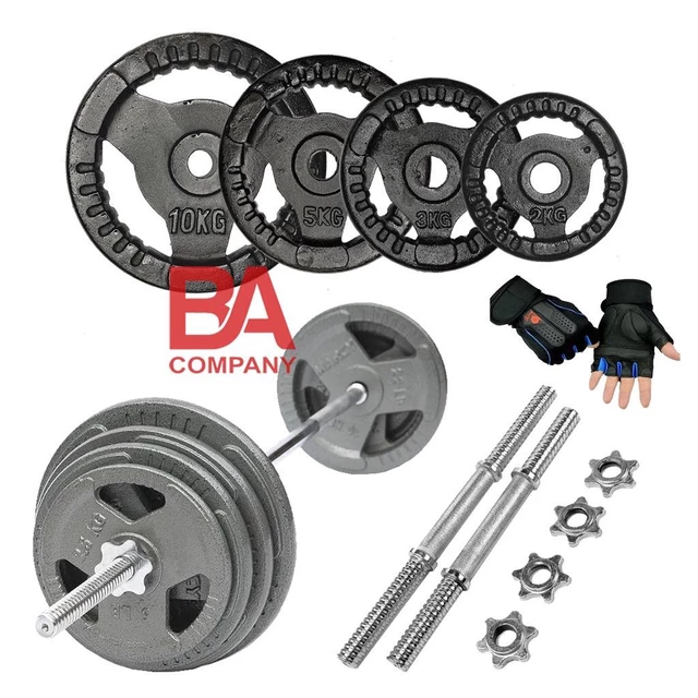 Combo 50kg Tạ Tay Kết Hợp Tạ Đẩy ( 50kg Tạ Gang , 2 Đòn Tay 35cm, 1 Đòn Dài 1.5m ) Tặng Găng Tay Tập Gym