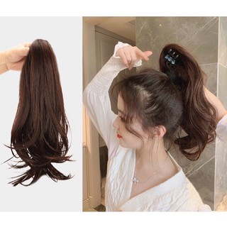 Tóc Giả Ngoạm Đuôi Dáng Cụp Ngắn 35cm HaminStore