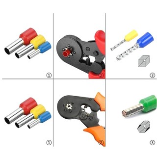 NOTE1 300 / 400 / 700 CÁI Thiết bị đầu cuối uốn Bộ kết hợp bền bỉ E4012 E2512 E1510 Máy hủy diệt cách nhiệt