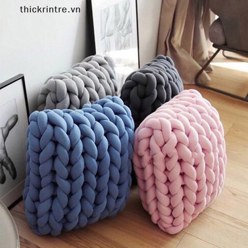 DÍ Siêu Dày Chăn Làm Bằng Tay Sợi -Dây Lấp Lánh Vải Cotton Dày Dây Len Iceland DIY Tay Dệt Thô VN