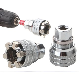 Glkwc 3 / 8inch 10-19mm Tay áo đa năng có thể điều chỉnh linh hoạt Cờ lê đầu bền