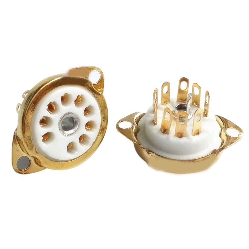 [3C] Ổ cắm ống gốm 5 mảnh Ổ cắm ống 9PIN Gốm B9A dành cho những người đam mê