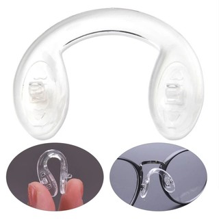 1 Miếng Chèn Mũi Kính Chống Trượt Hình Chữ U Bằng Silicon Trong Suốt Dành Cho Trẻ Em Và Người Lớn