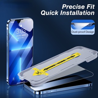 Ứng dụng màng phụ trợ tự động tiện lợiHDTempered Glass Tương thích cho iPhone 17ProMax 17Air 16 15 14 13 12 11 XsMax Toàn màn hình Tự động lắp đặt bảo vệ để