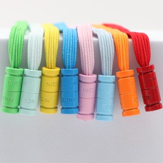 1 Cặp Khóa Dây Giày Lười Không Cần Buộc Bằng Kim Loại Co Giãn
