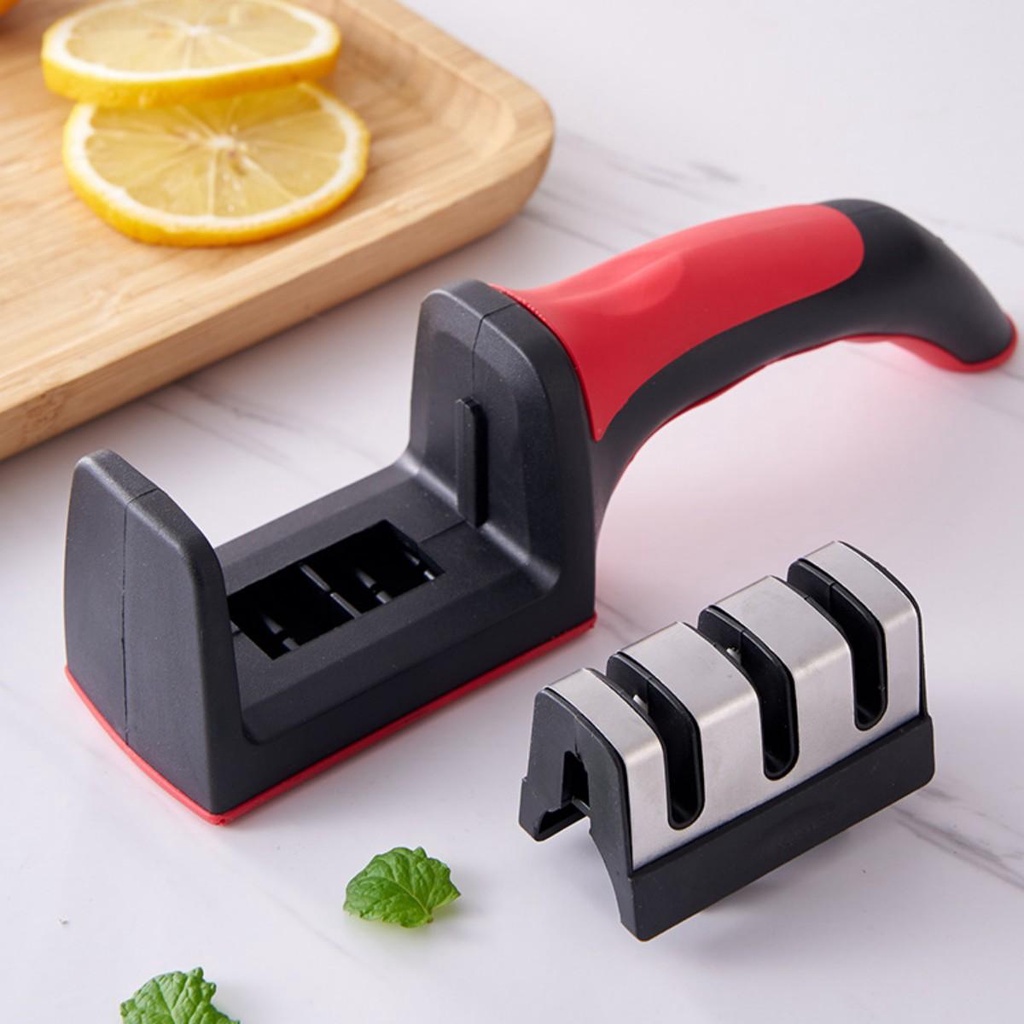 Dụng cụ mài dao kéo 3 khe 3 cấp độ cầm tay tiện lợi
