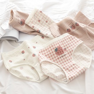 Quần Lót cotton Kháng Khuẩn Họa Tiết Dễ Thương Chất Lượng Cao Luyoo11