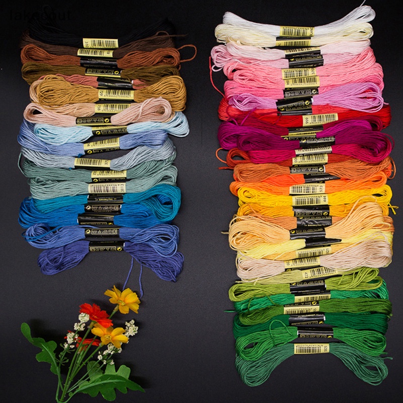 Lt 24 / 100 / 50 Cross Cotton Thêu Chỉ Flos May Xiên Thủ Công linh cẩu