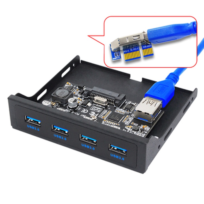 Pci-e sang usb 3.0 pc mặt trước thẻ mở rộng usb pcie bộ điều hợp usb 3. ...