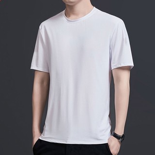 Áo thun nam Ice Silk Microfiber Cool Tay ngắn thể thao Top Lưới thoáng khí Áo thun khô nhanh