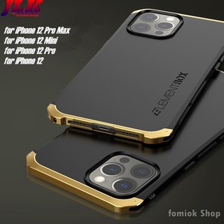 [Element] Shockproof Case for iPhone 12 11 Pro Max 12Mini i12 Aluminum Frame Bumper Metal Armor Protect Cover [In Stock] Ốp Điện Thoại Khung Nhôm Chống Sốc