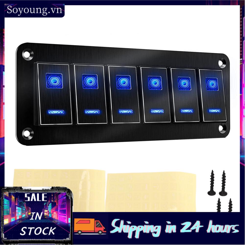 Soyoung ON Off Toggle Switch Panel 30A Blue Backlit Waterproof Boat ...