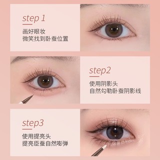 Bút Kẻ Mắt GECOMO Hai Đầu Độ Bóng Cao