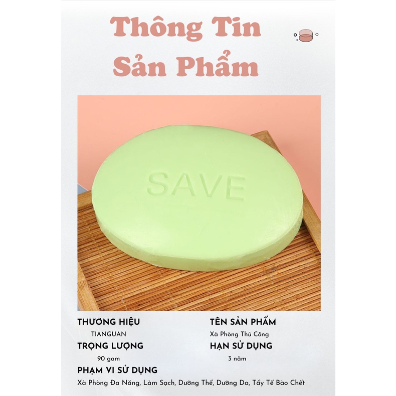 Xà Phòng Thủ Công Handmade 2 Trong 1 Vừa Dưỡng Trắng Da Vừa Tẩy Tế Bào Chết Sử Dụng Được Cho Body và Da Mặt