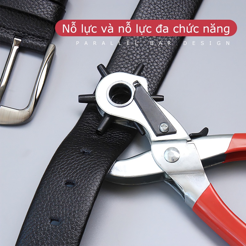 Kìm Bấm Lỗ Thắt Lưng,Dây Nịt,đồ Da Chuyên Dụng 6 Size