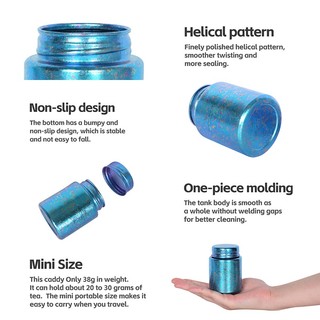 Hộp Thiếc Mini Siêu Nhẹ Đựng Trà / Cà Phê / Trà Tiện Dụng