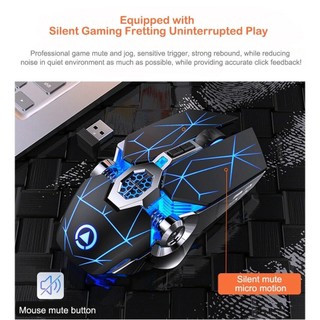 Chuột gaming 2.4g 1600dpi 7 MàU Với ĐèN led NềN Cho laptop luyoo27