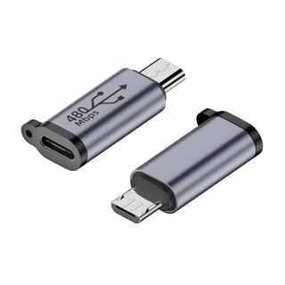 Charmantcc1 Micro Usb sang Mini Usb Type-C Bộ chuyển đổi Usb-C Nữ sang Micro Usb Nam