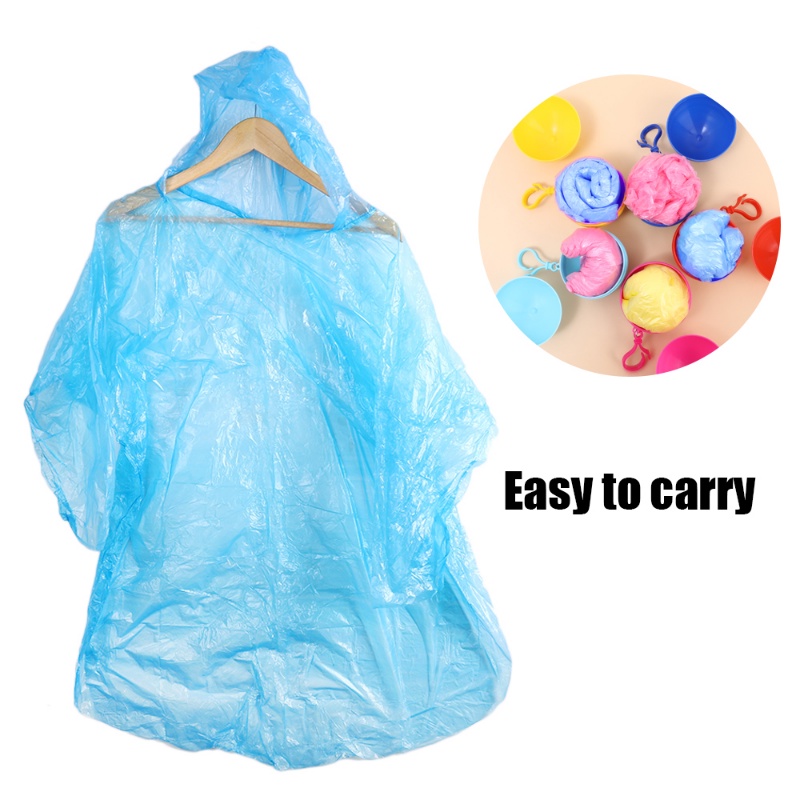 1 Chiếc Áo Mưa Dạng Móc Khóa Dùng 1 Lần Nhiều Màu Tùy Chọn Chống Nước Che Phủ / Hộp Số / Đồ Dùng Cắm Trại Ngoài Trời