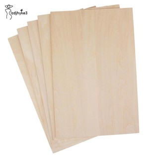 Set 5 Tấm Gỗ Balsa Chưa Hoàn Thiện Dùng Làm Đồ Thủ Công DIY