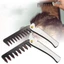 THEGIRL8B Răng Rộng Nam Lược, Gấp Di Động Đầu Dầu Lược, Corkscrew Bền Tay Cầm Bằng Thép Không Gỉ Chuyên Nghiệp Làm Tóc Lược Salon