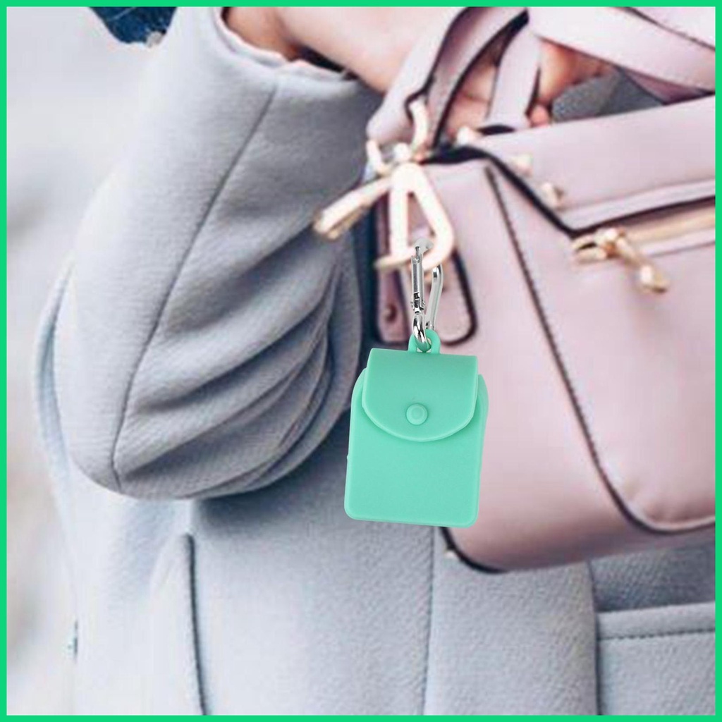 Túi Đựng Chìa Khóa Mini Bằng Silicone Kèm Móc Treo Tiện Dụng