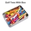 DARON Gỗ Golf Tee Màu Ngẫu Nhiên 30 Cái / hộp Gỗ Phong Bền Có Thể Tái Sử Dụng Phụ Kiện Golf Chuyên Nghiệp