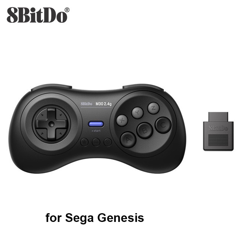 Tay cầm điều khiển chơi game 8BitDo M30 2.4G không dây cho Sega Genesis và Sega Mega Drive