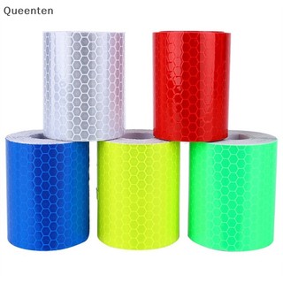 Queenten 1m * 5cm car truck reflective self-adhesive safety warning tape roll film sticker qt