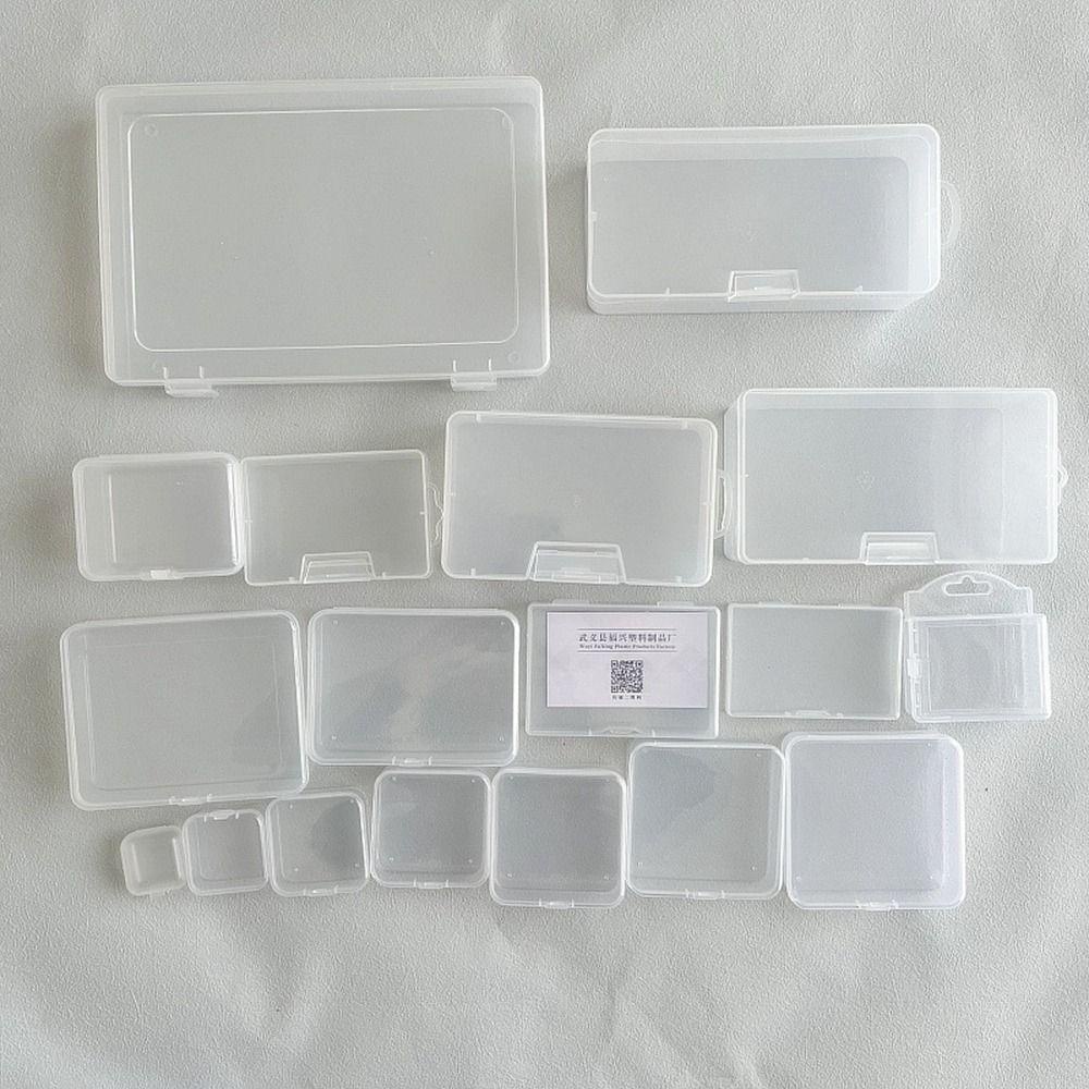 Hộp Bảo Quản YMIFI, Hộp Đựng Hạt Trang Sức Bằng Nhựa Trong Suốt, Vuông Di Động Bền Đẹp Vật Dụng Nhỏ Giá Đỡ Dụng Cụ Điện