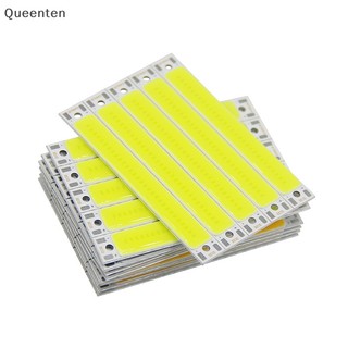 Queenten Bán chạy 3V 3.7V 60mm 8mm LED COB Strip 3W Ấm Lạnh Trắng Xanh Đỏ COB Nguồn sáng LED cho đèn làm việc DIY QT