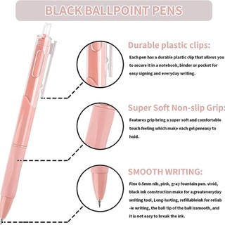 5 cái press gel pen ins smooth quick-drying 0.5mm black pen high-value ballpoint pen đồ dùng học tập văn phòng phẩm đồ dùng viết văn phòng phẩm