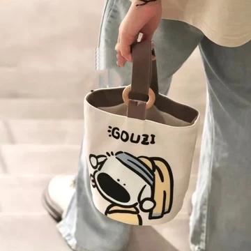 Women's Cute Canvas Bucket Bag